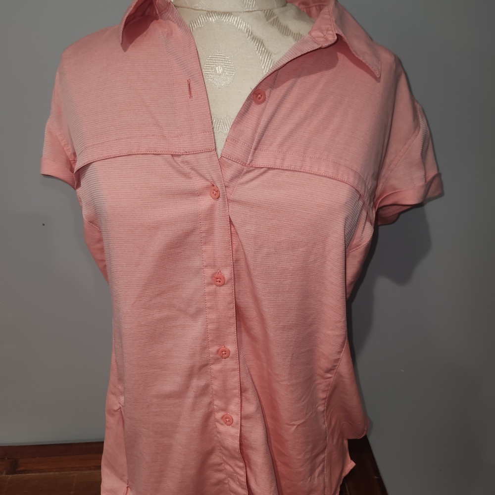 Magellan Outdoors Women's Coral Button-Down Shirt